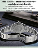 ADDIESDIVE AD2066 Men's Luxury Watch 10Bar Waterproof BGW9 Super Luminous 316L Stainless Steel reloj hombre VH31 Quartz Watches