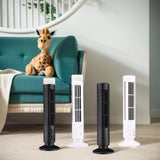 LED Tower Fan Bladeless Tower Fan 90 Degree Oscillating Quiet Portable USB Electric Desk Fan with Light for Home Bedroom Office