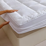 Twin Full Queen King Dark Grey White 360g Per Square Meter Filling Mattress Topper Mattress Protector Cover