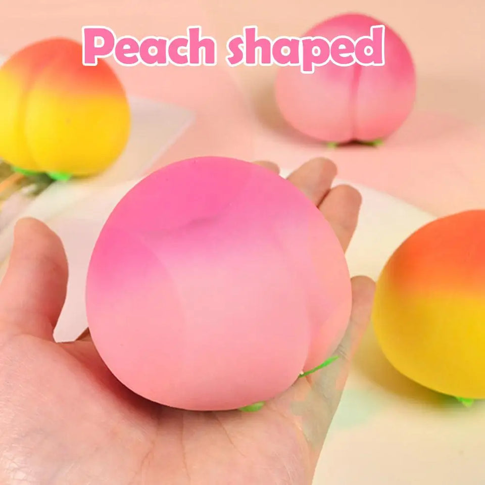 Peach stress-relieving toys – Slow Rising Stress Relief for Kids & Adults, Squeeze Anti-Anxiety Sensory Fidget Toy