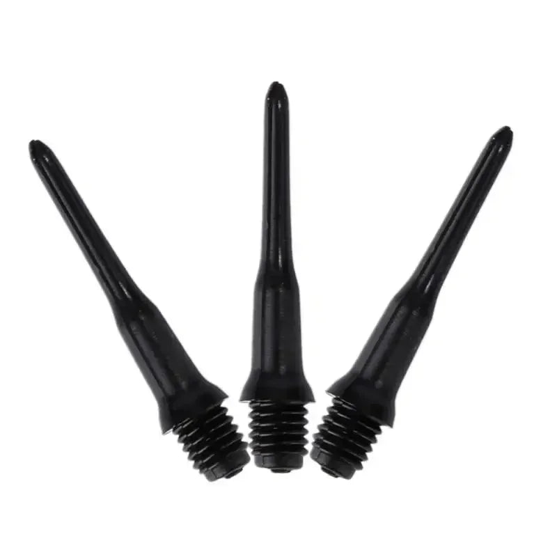 100PCS Durable Soft Tip Points Needle Replacement Set For Electronic Dart Black Wear-resistant Durable Soft Plastic Black Tips
