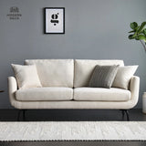 Furniture White Living Room 2 Seater Modern Nordic Scandinavian Upholstery Small Comfy High Quality