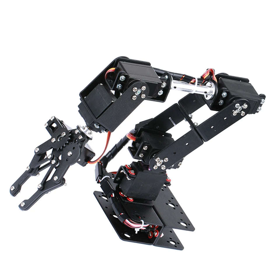 6-DOF Robotic Arm DIY Kit Multi Degree-of-Freedom Robot Servo Grasping Maker Education Construction Set (Excluding Servo)