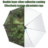 Hands-Free Umbrella Hat For Fishing Sun Protection Head-Mounted Sunshade For Outdoor Gardening Hiking Foldable Rain Cap