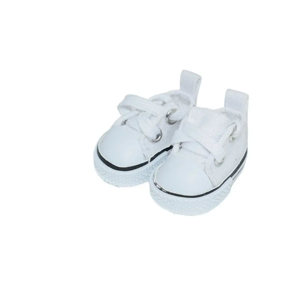 Hand-made Doll Shoes Replacement 4.5cm Doll Replacement Accessories Multiple Styles DIY Canvas Shoes for 15CM Cotton Doll