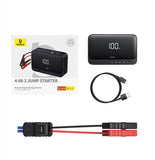 Baseus 4 In 1 Car Jump Starter with LED Lighting 600A Portable Car Battery Charger Power Bank Tire Inflator Pump Air Compressor
