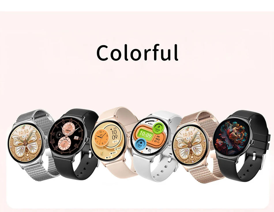 2025 Ultra-thin Durable Women Smart Watch 1.43" Amoled Screen Wireless Call Sports Health Fitness Women Watches For Android iOS