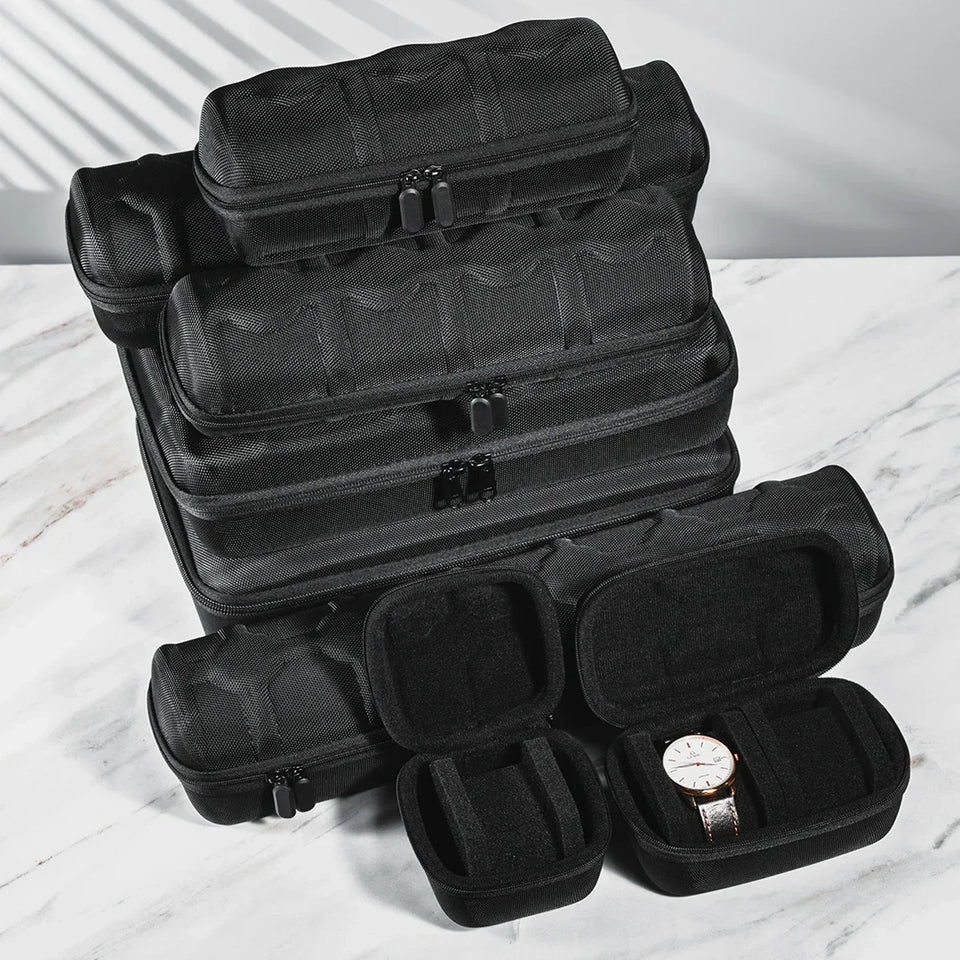 Watch Box Organizer Watch Travel Case Portable Storage Watch Display Holder for Wristwatches and Smart Watches Men Women Gift