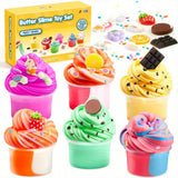 JOYFY 6 Pack Butter Slime Party Favors Soft Non-Sticky Mess-Free Stress Relief Toys for Kids Classroom Reward Birthday Gifts