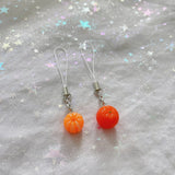 Set of 2 Cute Orange Phone Charm, Kawaii Fruit Lanyard Strap, Mobile Cellphone Electronic Accessory, Kawaii Gift Idea
