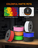 TECBEARS High Speed Matte PETG 3D Filament 1.75mm 5KG petg 600mm/s  Neatly Wound Multi Color FDM 3D Printer Materials DIY Gift