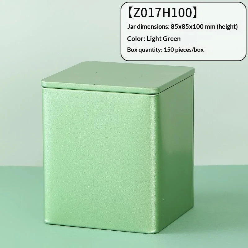 Coffee Bean Tea Leaf Sugar Storage Jar Empty Tea Tinplate Container Condiment,Coffee Bean Pot Containers Desktop Tea Bag Tin