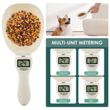 Pet Food Measuring Scoop with LED Display Feeding Spoon Kitchen Scale Portable Daily Meals Pet Dog Food Gadgets for Kitchen