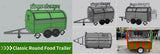 Fully Equipped Ice Cream Food Truck with Full Kitchen Trailer, Fast Food Trailer, Mobile Street Food Cart for Sale