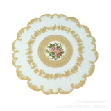 New Embroidered Dinning Table Cover Table Cloth Elegant Round Lace Tablecloth Coffee Coasters Napkin Party Wedding Decoration