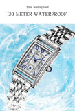 Sanda 1116 New Fashion Elegant Women's Analog Quartz Watch, Rectangle Dial, Water Resistant Business Wristwatch