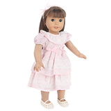 Pink Color Princess Doll Dress for American 18 Inch Girl Dolls, Lace Skirt and Hairband, Cute, 43cm Baby, New, OG Russia Dolls