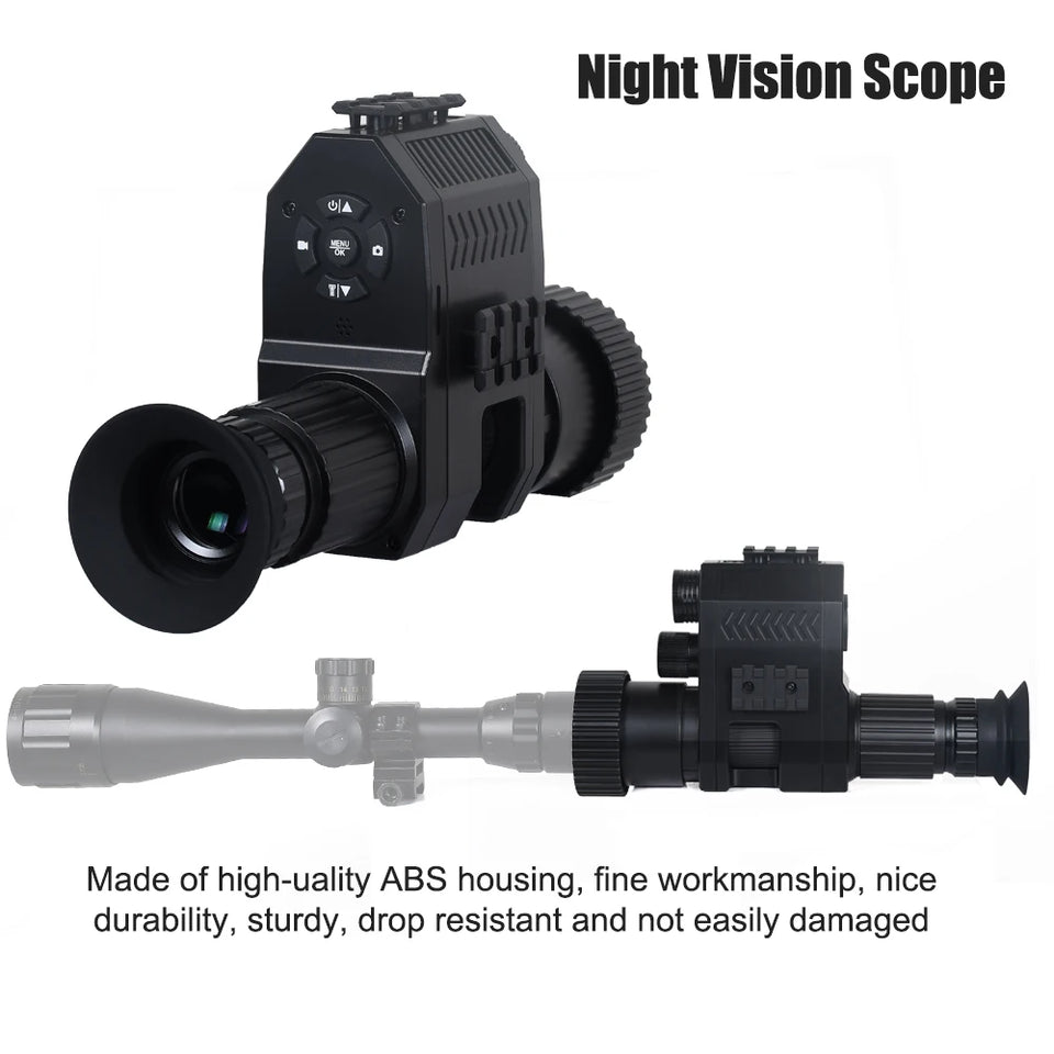 Digital Night Vision Riflescope Monocular HD 1080P 8X Zoom 850NM Infrared 200M Night Vision For Hunting Wild Adventure
