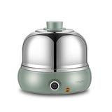 9 Eggs Full 304 Stainless Steel Electric Egg Cooker Steamer With Big Capacity For Soft Medium Hard Boiled Poached Custard Bread