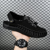 Summer New Sandals Fashion Handmade Weaving Casual Men Sandals Brand Designer Outdoor Walking Men's Shoes Summer Beach Shoes