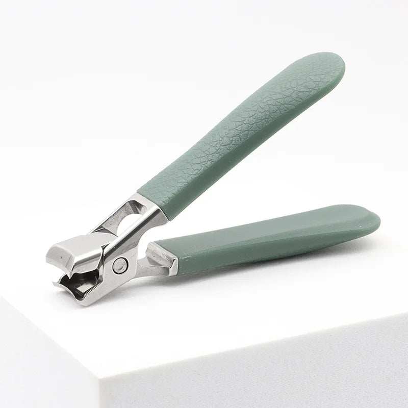 New Stainless Steel Nail Toenails Clippers Cutter With Anti-Splash Cover Sharp Trimmer Pedicure Care Professional Nail File