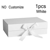 Cardboard Package Box Pink Black Carton Large Gift Box Personalized Logo Corrugated Box For Packaging Party Box With Ribbon