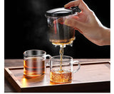Tea cups, tea separation filters, tea brewers, household glass tea sets, cup sets, elegant cups, teapots