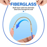 10Pcs Fiberglass Cable Push Puller Dia.4mm/3mm 33/45cm Running Cable Wire Kit Electrical Cable Wall Installing Rods Wiring Tool