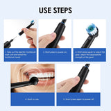 Smart Rotating Timing Electric Toothbrush, Rechargeable Rotary Toothbrush with 4 Heads, 5 Modes Setting Teeth Whitening Oral Car