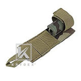 KRYDEX Tactical Modular Radio Antenna Relocation Retention Pouch Small MOLLE Wargame Hunting Hiking Combat Equipment Pouch