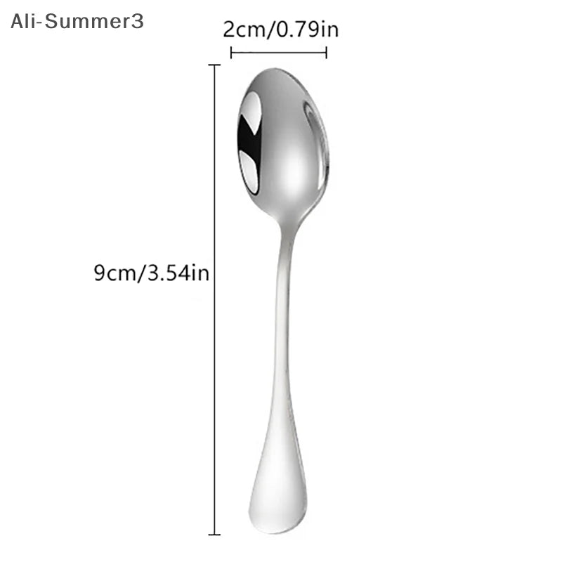 3/5Pcs Stainless Steel Mini Coffee Scoops Spoon Coffee Tea Ice Cream Spoons Dessert Spoon Couple Kitchen Tools