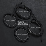 4/5PCS Fashion Leather Strap Men Business Watches Casual Mens Quartz Watch Vintage Bracelets Set Reloj Hombre（Without Box）