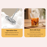 Mini Milk Frother Electric Egg Blender Coffee Whisk Mixer USB Rechargeable Handheld Mixer Foamer Shaker Cooking Drink Blender