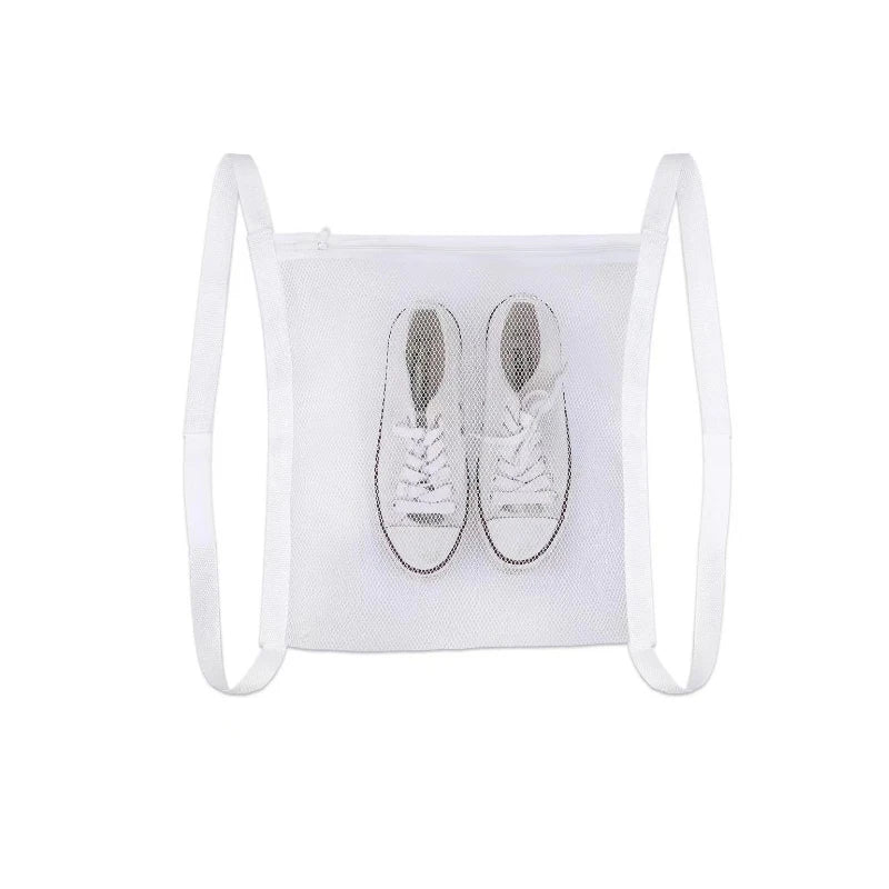 1PC Sneaker Dryer Bag, Dryer Door Shoe Net with Elastic Straps, Sneaker Laundry Bag for Shoes,40X40cm