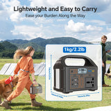 Gaiaray Portable Power Station 100W 24000mAh LiFePO4 Charging Energy Station Solar Generator AC 220V Power Bank for Camping