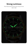 POEDAGAR Luxury High Quality Watches for Men Sport Quartz Leather Man Watch Waterproof Luminous Date Week Men's Watch Male Reloj