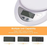 Electronic Scale 1g/5kg Portable Digital Scale Food Balance Measuring Weight Kitchen Scales Small Scale Weighing In Grams