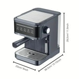 Electric Espresso Maker Professional Italian Espresso Coffee Maker Semi Italian Cappuccino Milk Frother Coffee Machines 20Bar