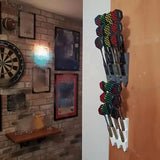 Wall-Mounted Dart Display Bracket Holds Wall Mount Holds 9 Darts Sturdy Polypropylene For Home Game Room Gift For Players