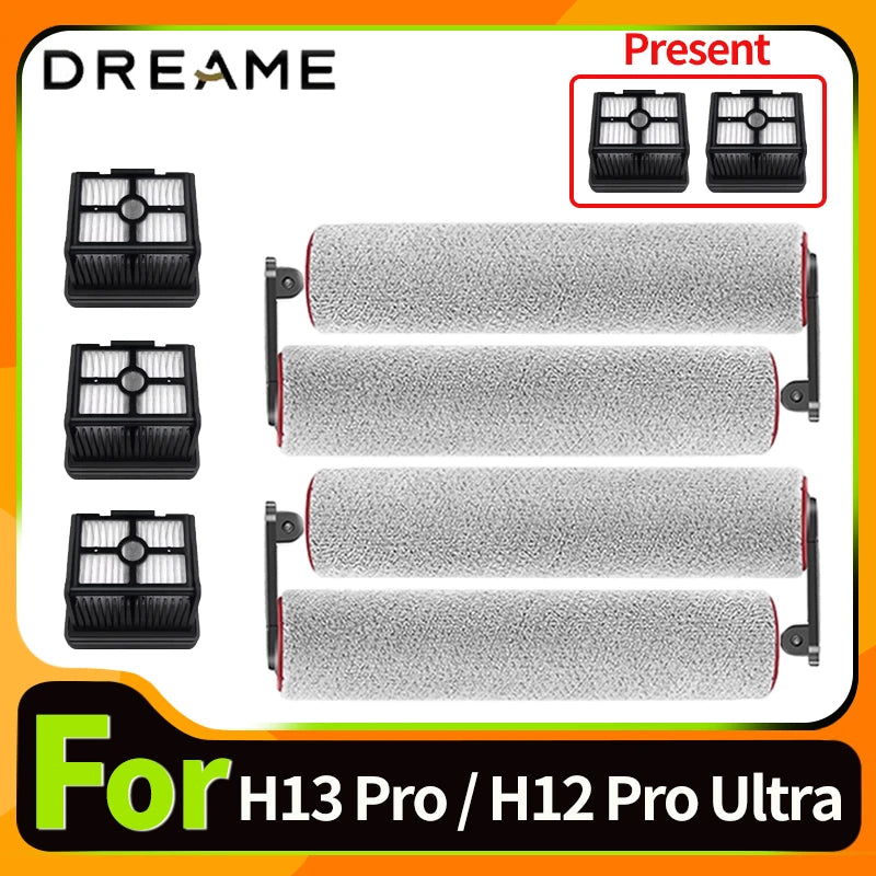 Accessories For Dreame H12 Pro Ultra / H13 Pro Wet Dry Brush Roller HEPA Filter Holder Vacuum Cleaner Replacement Parts