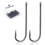 Fishing Hooks 100pcs Aberdeen Hooks Long Shank Light Wire for Sunfish Small Bass Trout Freshwater Fishing in Si