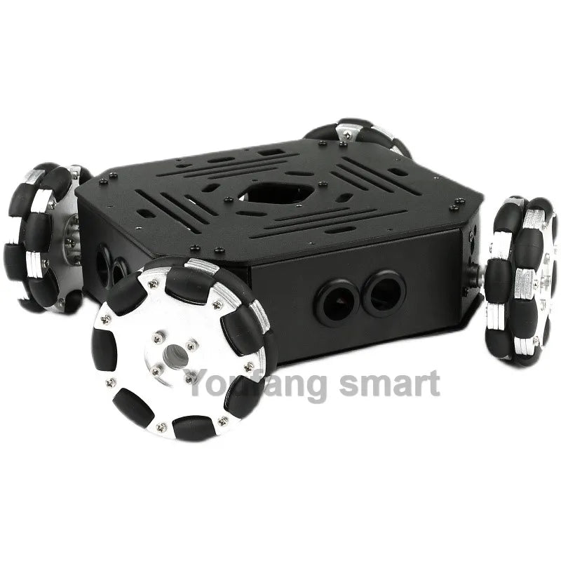4 Dof Robotic Arm with 4WD Car Omni Wheel Obstacle Avoidance Motor Servo RC Car for Arduino Robot DIY Kit Ps2 Programmable Robot
