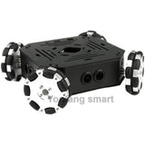 4 Dof Robotic Arm with 4WD Car Omni Wheel Obstacle Avoidance Motor Servo RC Car for Arduino Robot DIY Kit Ps2 Programmable Robot