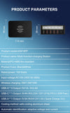 100W USB PD QC Charger Adapter Wireless Charger 6 Ports Fast Charging Station for IPhone 14 13 12 Pro Max IPad, Samsung Huawei