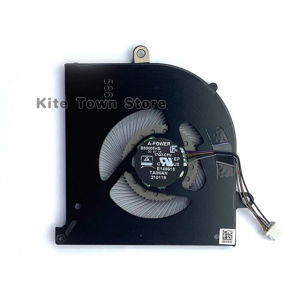 New CPU+GPU Cooling 5V Fan for MSI GS75 P75 WS75 MS-17G1 MS-17G2 MS-17G3 P/N: BS5005HS-U3I BS5005HS-U3J MS-17G1 MS-17G2 MS-17G3