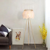 Modern Floor lamp for Living room Studio Bedroom Girl room feather lamp tripod minimal Gold floor table lamp