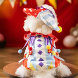 Dog Winter Apparel Clown Clothes Indoor Outdoor Use Clothes Sweatshirt Outfit Winter Apparel Walking Camping D0LD