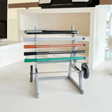 Creative Barbell Rack Pen Holder With Barbells And Weights Desk Pen Organizer Mini Squat Rack Ornaments Stationery Storage Rack