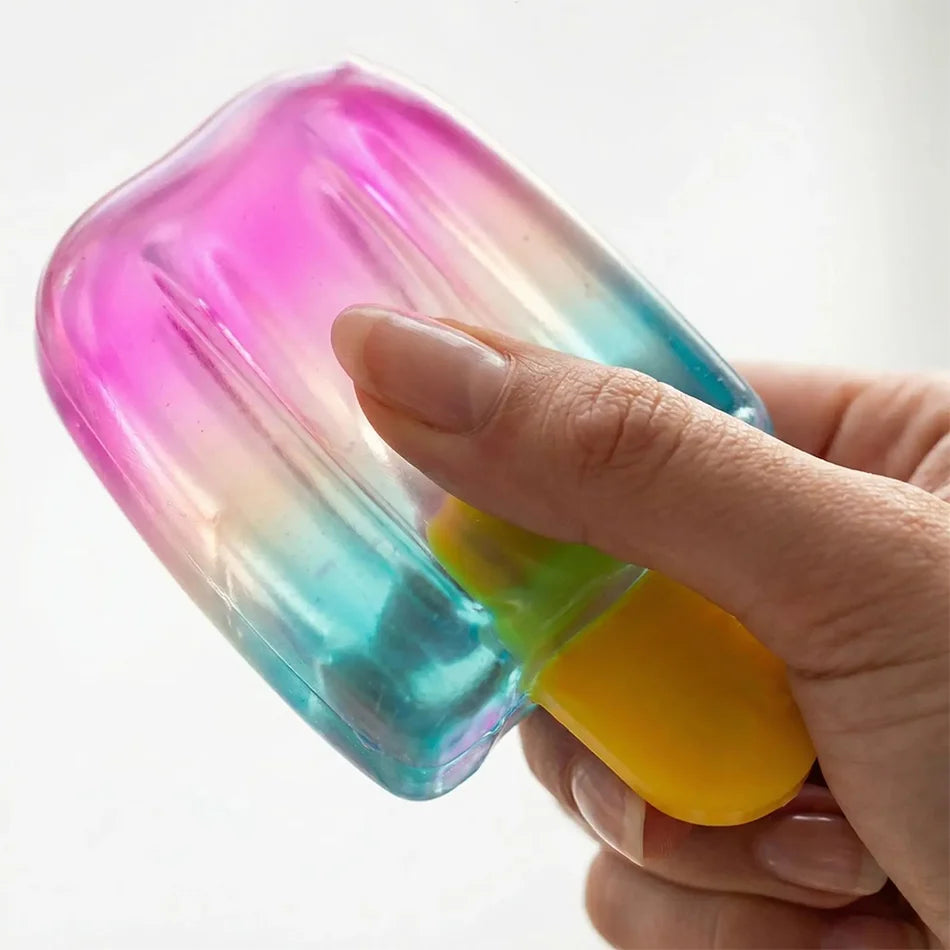 Cube By Schylling Sensory Squeeze Toy Ice Cream Color Squishy Stress Relief Fidget Toys Children Adults Collectable