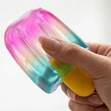 Cube By Schylling Sensory Squeeze Toy Ice Cream Color Squishy Stress Relief Fidget Toys Children Adults Collectable
